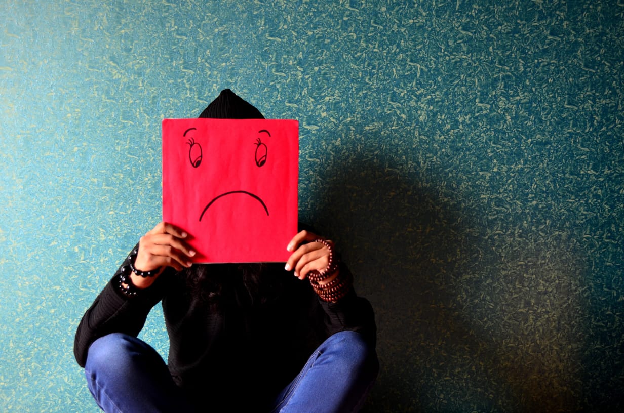 Mental Wellbeing depressed man